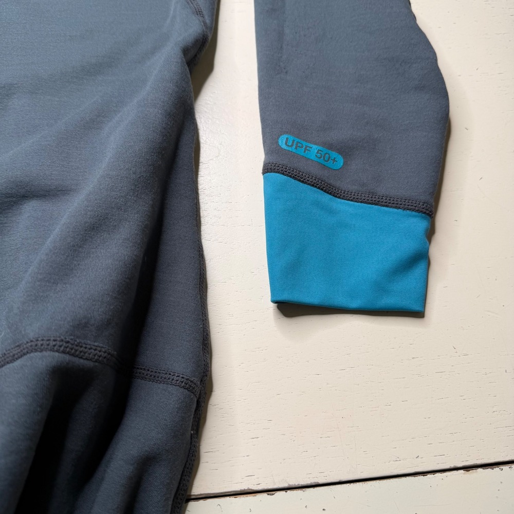 NRS H2Core Expedition Union Suit Gray Blue Fleece Base Layer Men's Size Medium - Picture 5 of 7